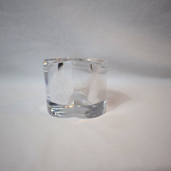 Royal Limited Lead Crystal Heart Candleholder From Czech Republic - Picture 4 of 6